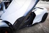 2017-2026 McLaren Dry Part Carbon Fiber Side Skirts Carbonado (765LT) Fits: 720S Spider and Coupe, 750s Spider and Coupe
