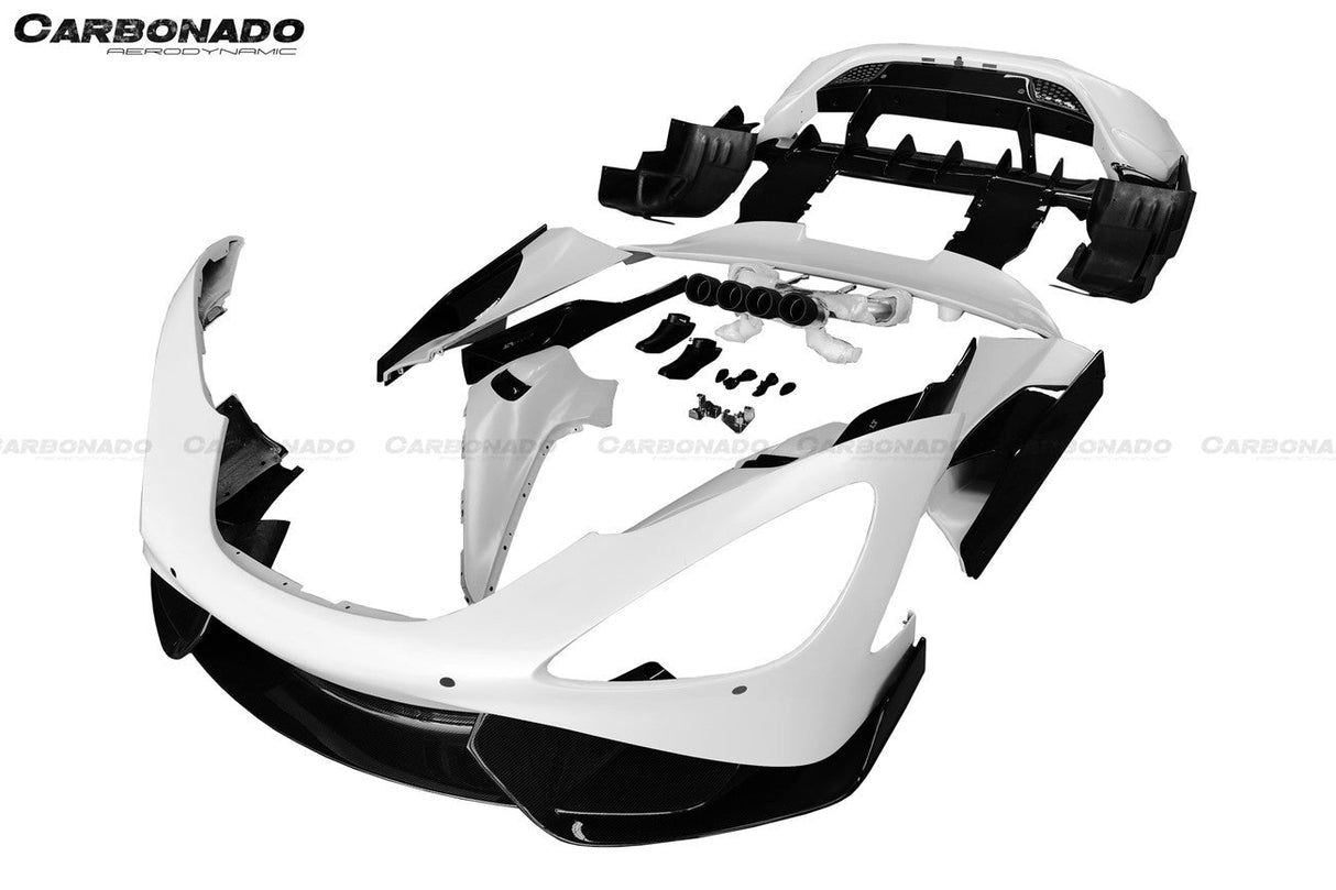 2017-2022 McLaren 720S 765LT-Style Dry Part Carbon Fiber Full Body Kit