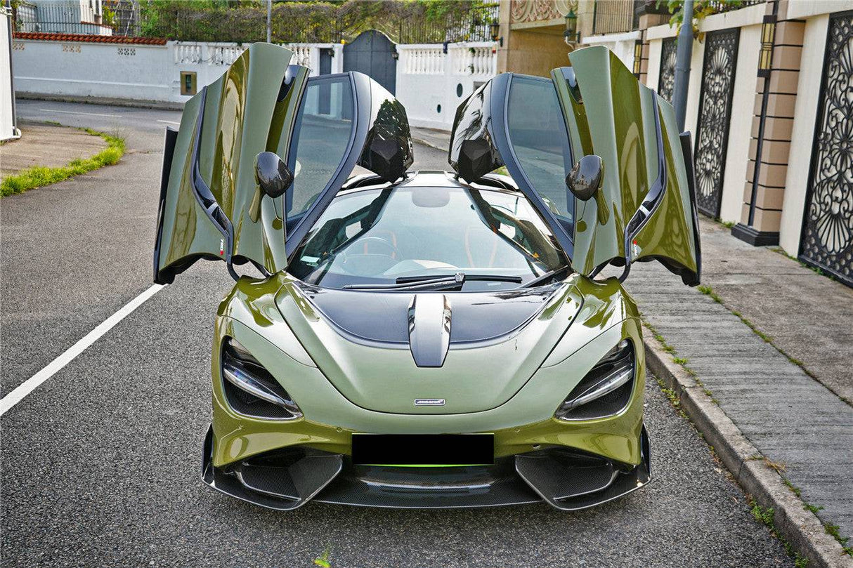 2017-2022 McLaren 720S 765LT-Style Dry Part Carbon Fiber Front Bumper