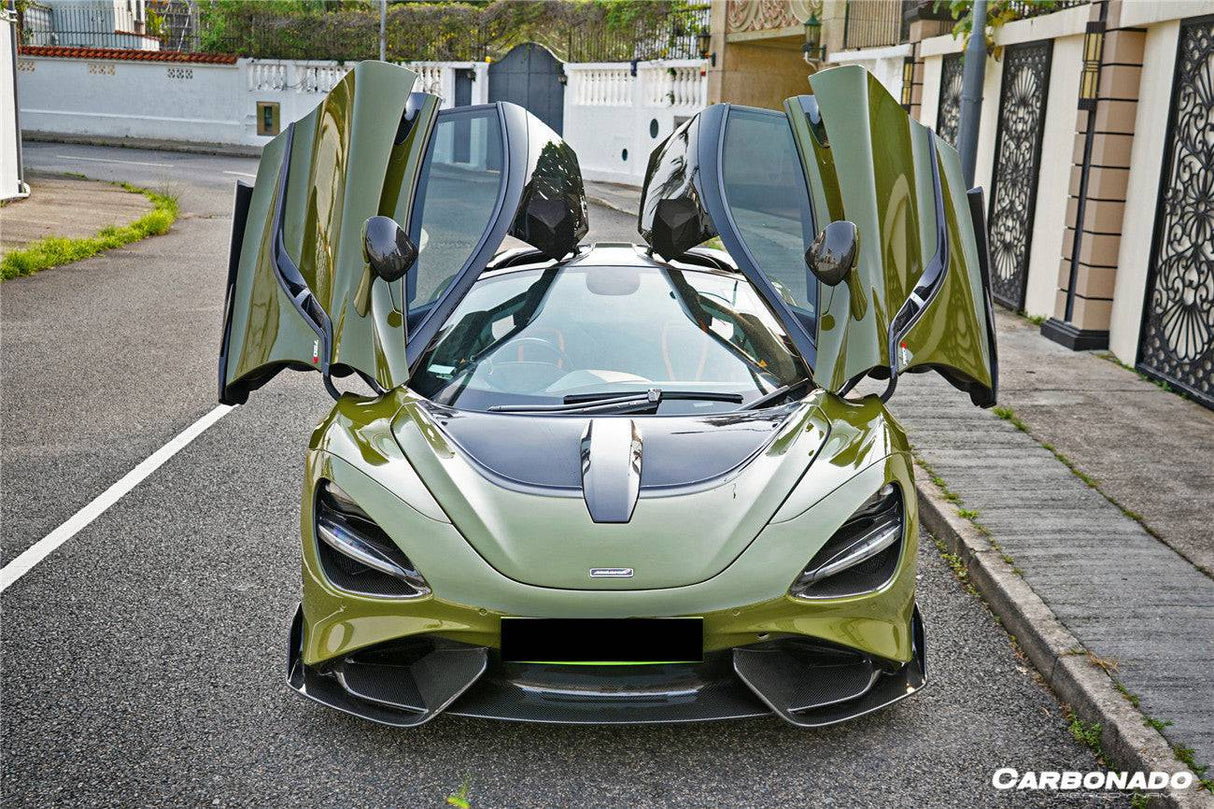 2017-2022 McLaren 720S OEM Style Dry Carbon Fiber Headlight Inserts Tim Replacement