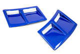OLM S207 Style Paint Matched Rear Bumper Vent Inserts - WR Blue Pearl - 2015-2021 Subaru WRX / STI