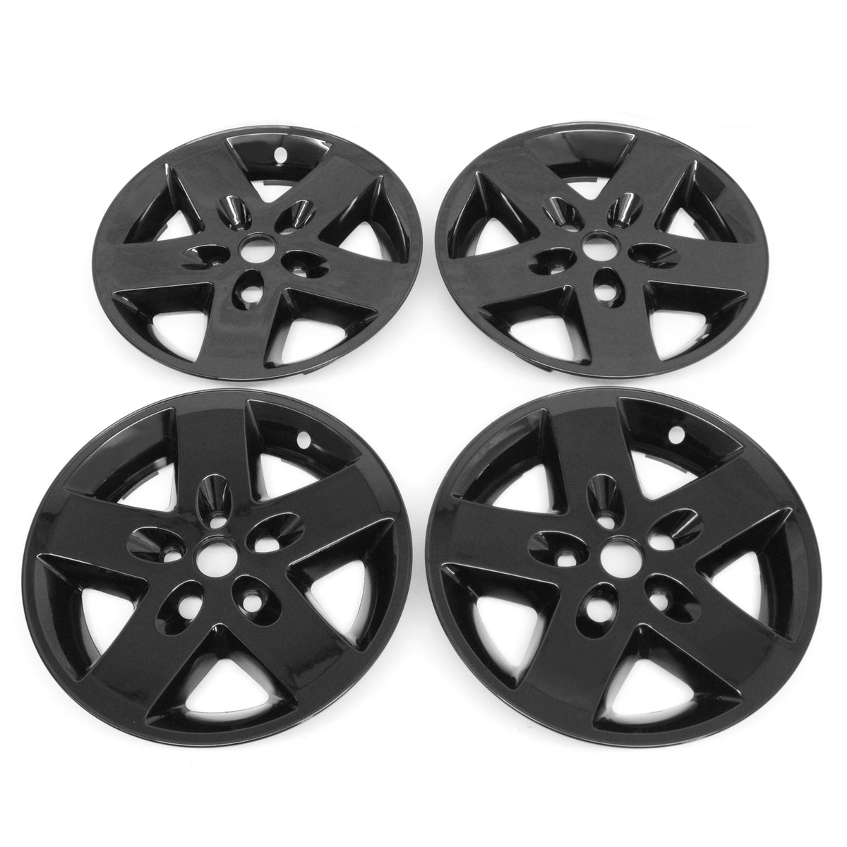 2007-2017 Jeep Wrangler Black 17" Wheel Covers Hubcaps Rim ABS 4PCS