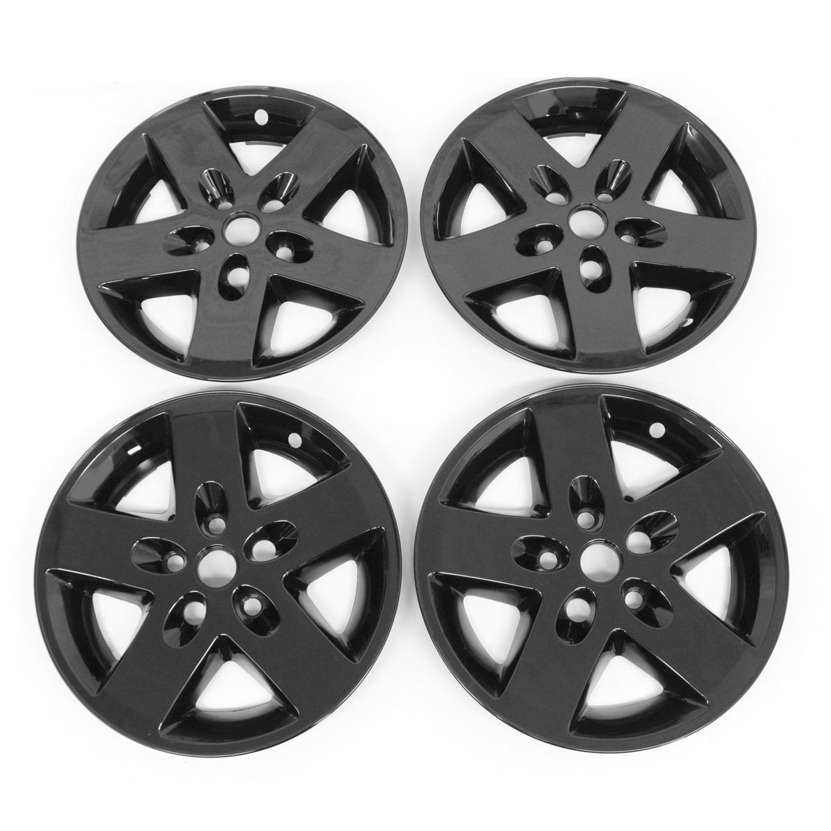 2007-2017 Jeep Wrangler Black 17" Wheel Covers Hubcaps Rim ABS 4PCS