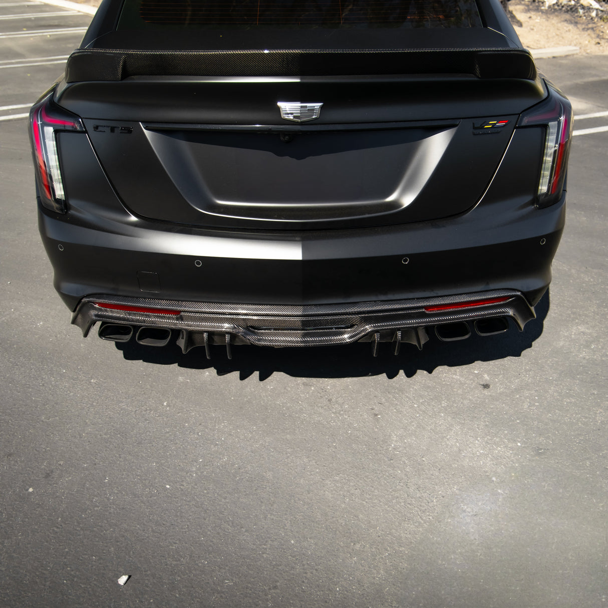 2022-2026 Cadillac CT5-V Blackwing Type-ST Carbon Fiber Rear Diffuser