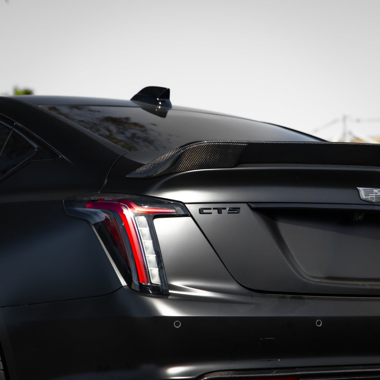 2022-2026 Cadillac CT5-V Blackwing Type-ST Gloss Carbon Fiber Rear Spoiler