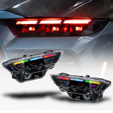 2024+ Ford Mustang S650 RGB Headlights With Gloss Black Housing (Pair)