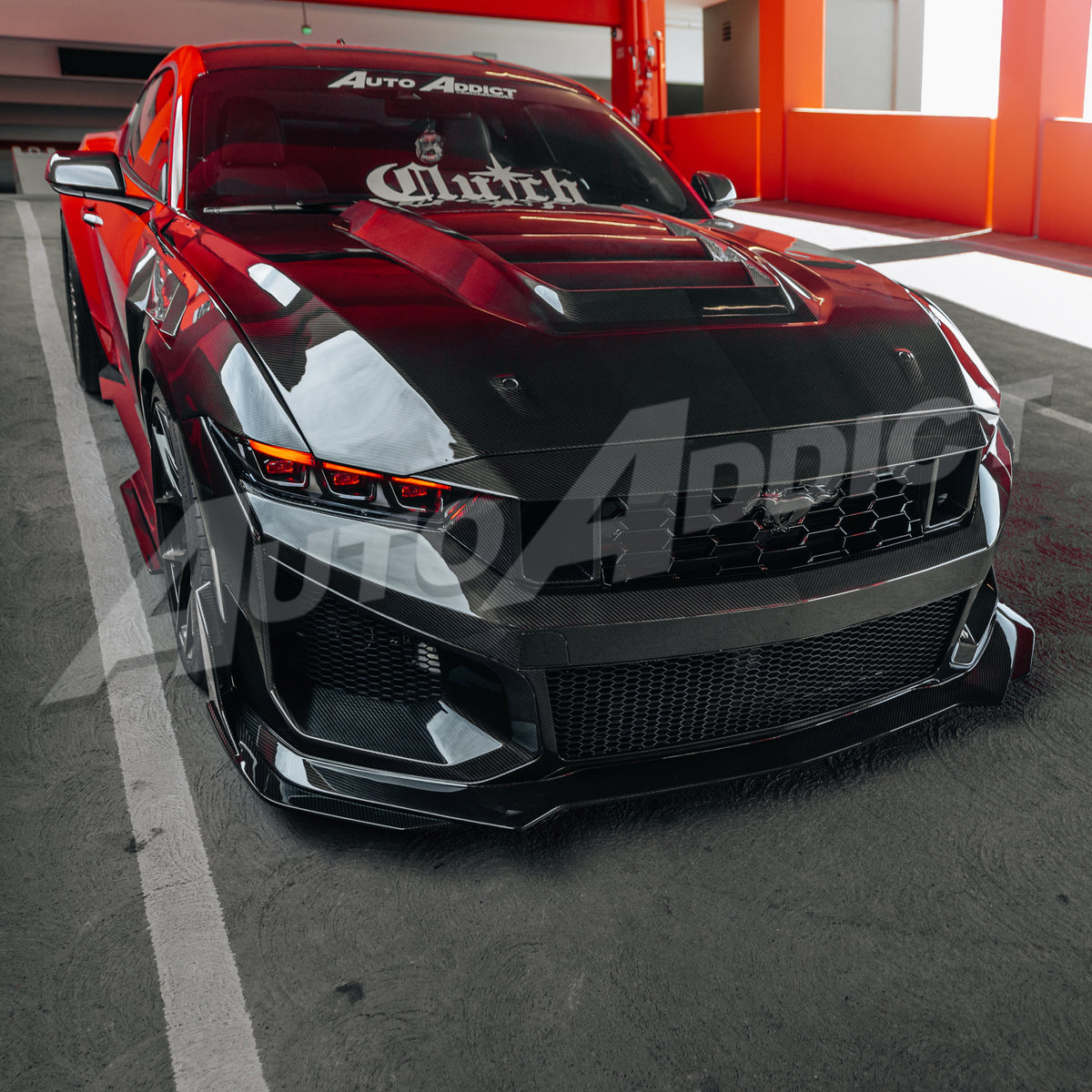 2024–2026 Mustang S650 Heritage SC™ V-Shaped Dry Gloss Carbon Fiber Track Package Program Bundle