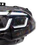 2018-2023 Ford Mustang Projector Headlights S650 Style LED Amber Sequential Turn Signals