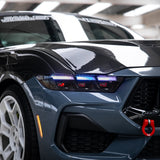 2024+ Ford Mustang S650 RGB Headlights With Gloss Black Housing (Pair)