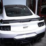 2024+ Mustang S650 Dark Horse Rear Spoiler Gloss Carbon Fiber 2pcs