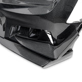 2019-2025 Chevy Camaro SS RS LT Black Panther ZL1 1LE 1PC Full Gloss Carbon Fiber Track Package Front Bumper Conversion for RS Headlights