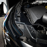 2025-2026 Cadillac CT5-V Blackwing Engine Panel Trim Radiator Cover Gloss Carbon Fiber 3pc Kit