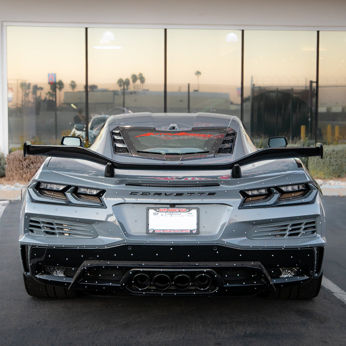 2023-2027 C8 Corvette Z06/E-Ray/Grand-Sport Z07 Rear Spoiler Carbon Fiber 1pc