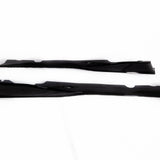 2020-2024 Corvette C8 Stingray Evo Style Side Skirts Gloss Black Pair