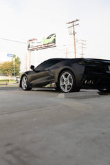 2020-2024 Corvette C8 Stingray Evo Style Side Skirts Gloss Black Pair