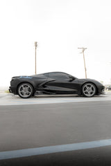 2020-2024 Corvette C8 Stingray Evo Style Side Skirts Gloss Black Pair