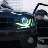 2010-2013 Chevy Camaro RGB Color-Changing 6th Gen Style Headlights – OEM Bumper Fitment