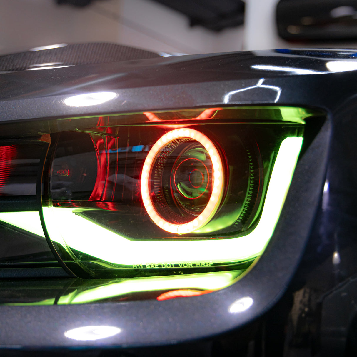 2010-2013 Chevy Camaro RGB Color-Changing 6th Gen Style Headlights – OEM Bumper Fitment