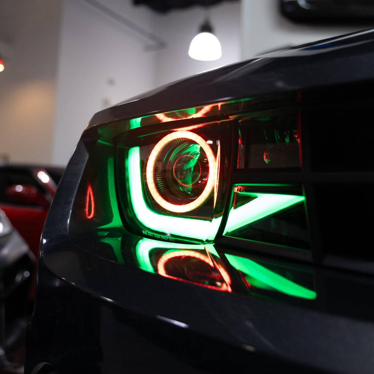 2010-2013 Chevy Camaro RGB Color-Changing 6th Gen Style Headlights – OEM Bumper Fitment