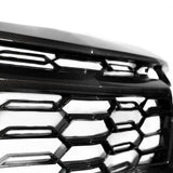 2010-2015 Chevy Camaro Black Panther 1PC Full Gloss Carbon Fiber Track Package Front Bumper Conversion