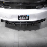 2016-2025 Chevy Camaro Evo Style Shark Fins Rear Diffuser Quad/Single Tips SS/RS/LT & ZL1 w/ Smoke Reflectors