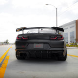 2016-2025 Chevy Camaro Evo Style Shark Fins Rear Diffuser Quad/Single Tips SS/RS/LT & ZL1 w/ Smoke Reflectors