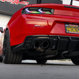 2016-2025 Chevy Camaro Evo Style Shark Fins Rear Diffuser Quad/Single Tips SS/RS/LT & ZL1 w/ Smoke Reflectors