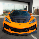 2020-2026 Corvette C8 Type-ZR1 Double Sided Carbon Fiber 2pc Hood For Stingray/Z06/E-Ray