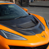 2020-2026 Corvette C8 Type-ZR1 Double Sided Carbon Fiber 2pc Hood For Stingray/Z06/E-Ray