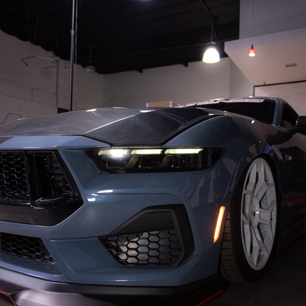 2024-2025 Mustang S650 Type-LM Carbon Fiber Double Sided Hood