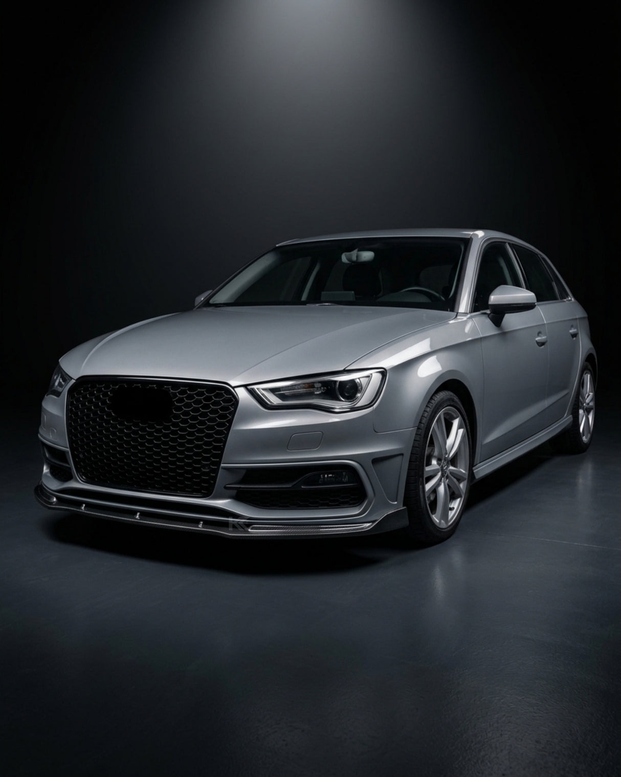 2014–2015 Audi A3 S-Line 8V Hatchback Front Lip Splitter – Carbon Fiber