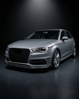 2014–2015 Audi A3 S-Line 8V Hatchback Front Lip Splitter – Carbon Fiber