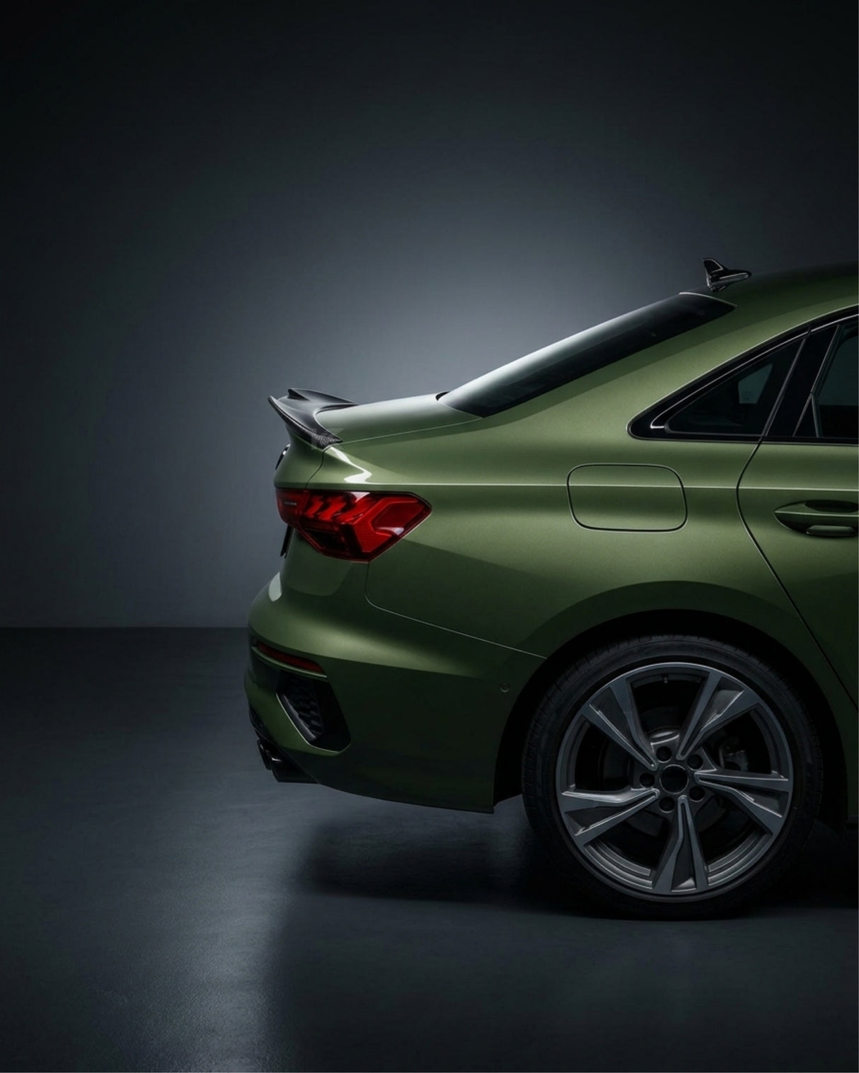 2020–2023 Audi A3 S-Line / S3 / RS3 8Y Sedan Single Deck Rear Trunk Spoiler Wing – Carbon Fiber