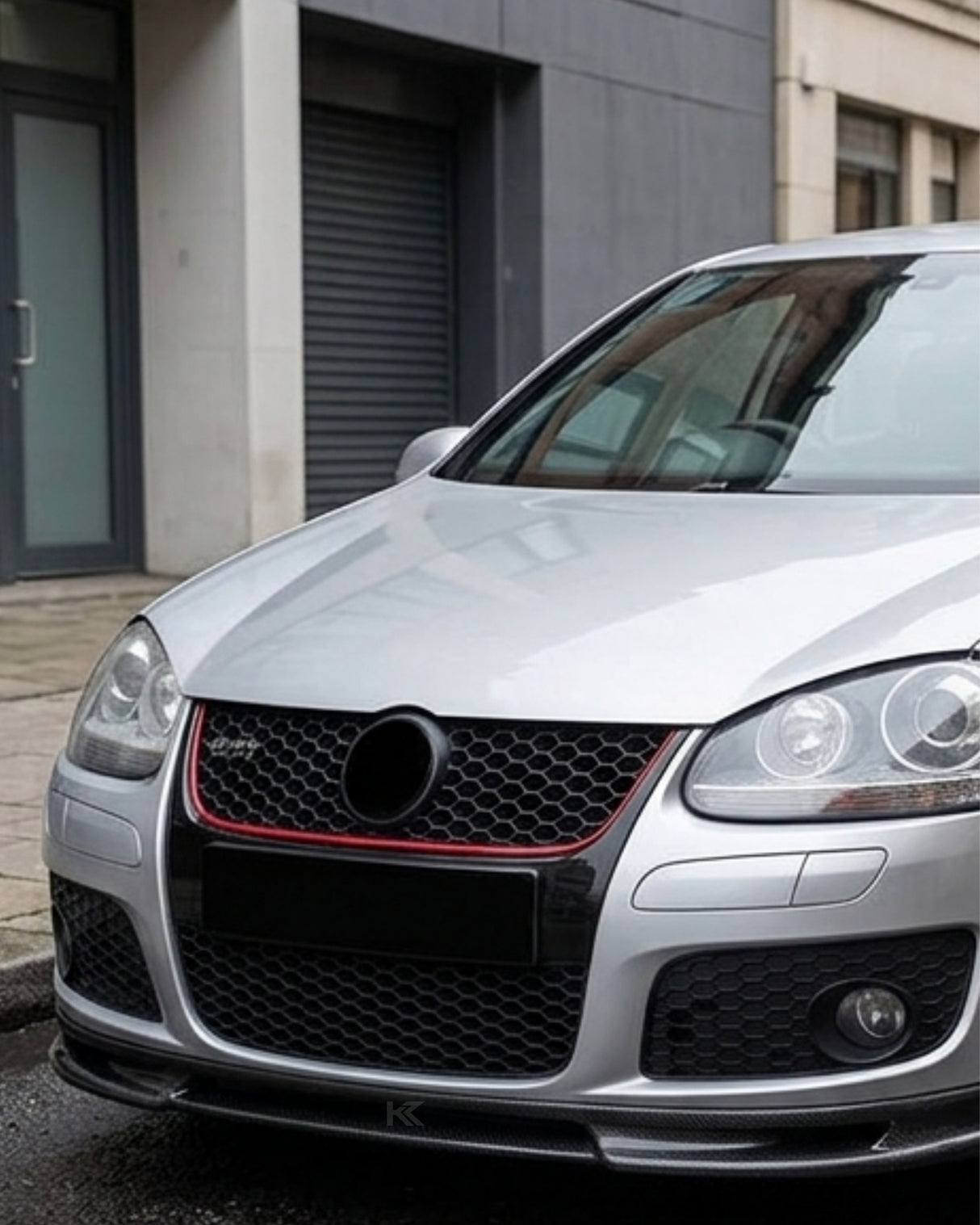 2006–2009 Volkswagen Golf GTI MK5 A Style Front Bumper Splitter – Carbon Fiber