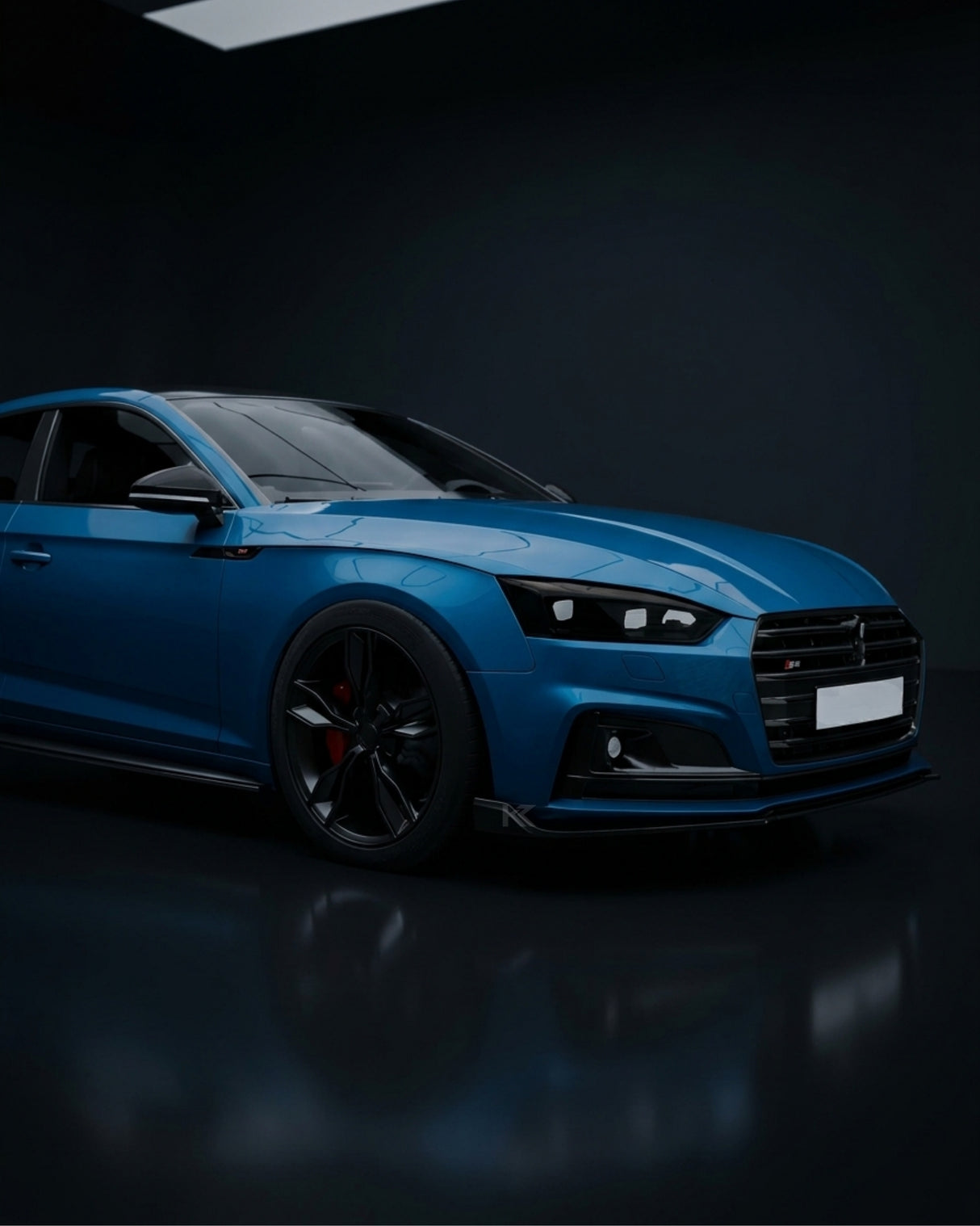 2017–2019 Audi A5 S-Line / S5 B9 Coupe & Sportback Front Lip Splitter – Carbon Fiber