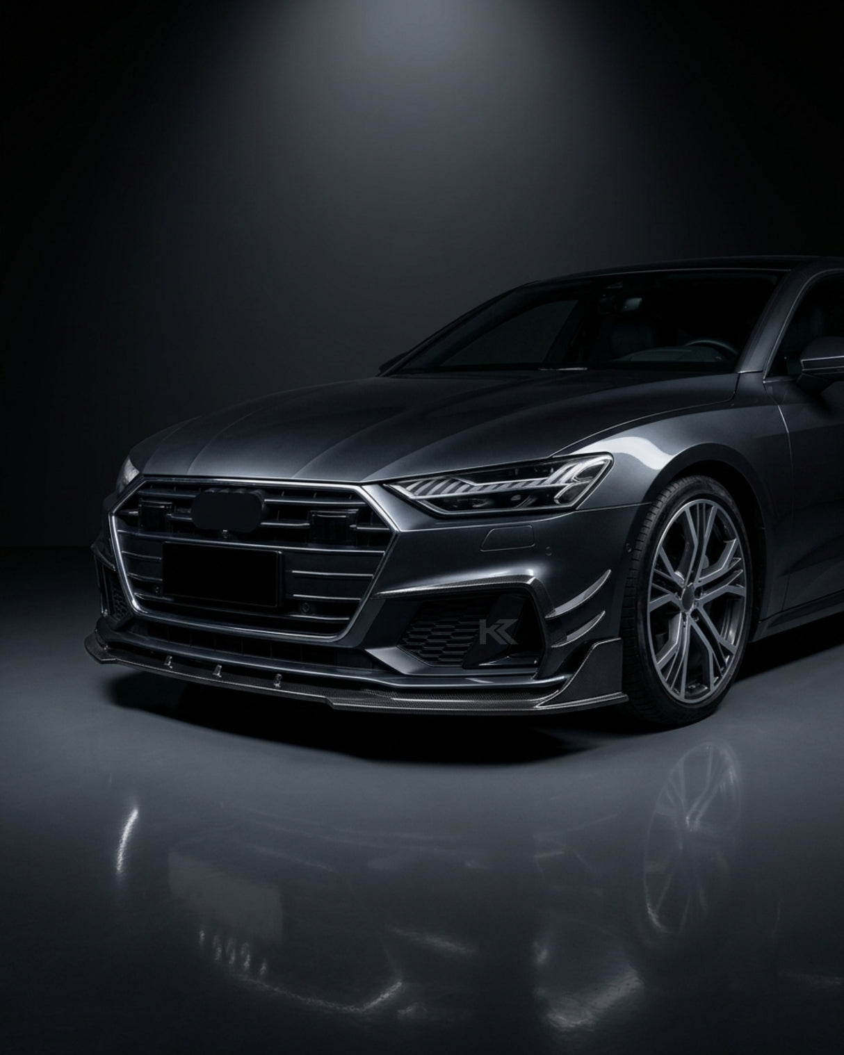 2019–2024 Audi A7 S-Line / S7 4KA Sportback Front Chin Lip Spoiler – Carbon Fiber