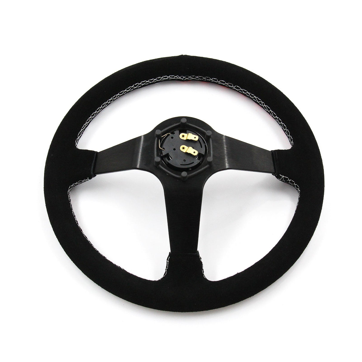 Have Faith 350mm Suede Steering Wheel Hub Adapter For Dodge GM Buick Chevy Vehicles