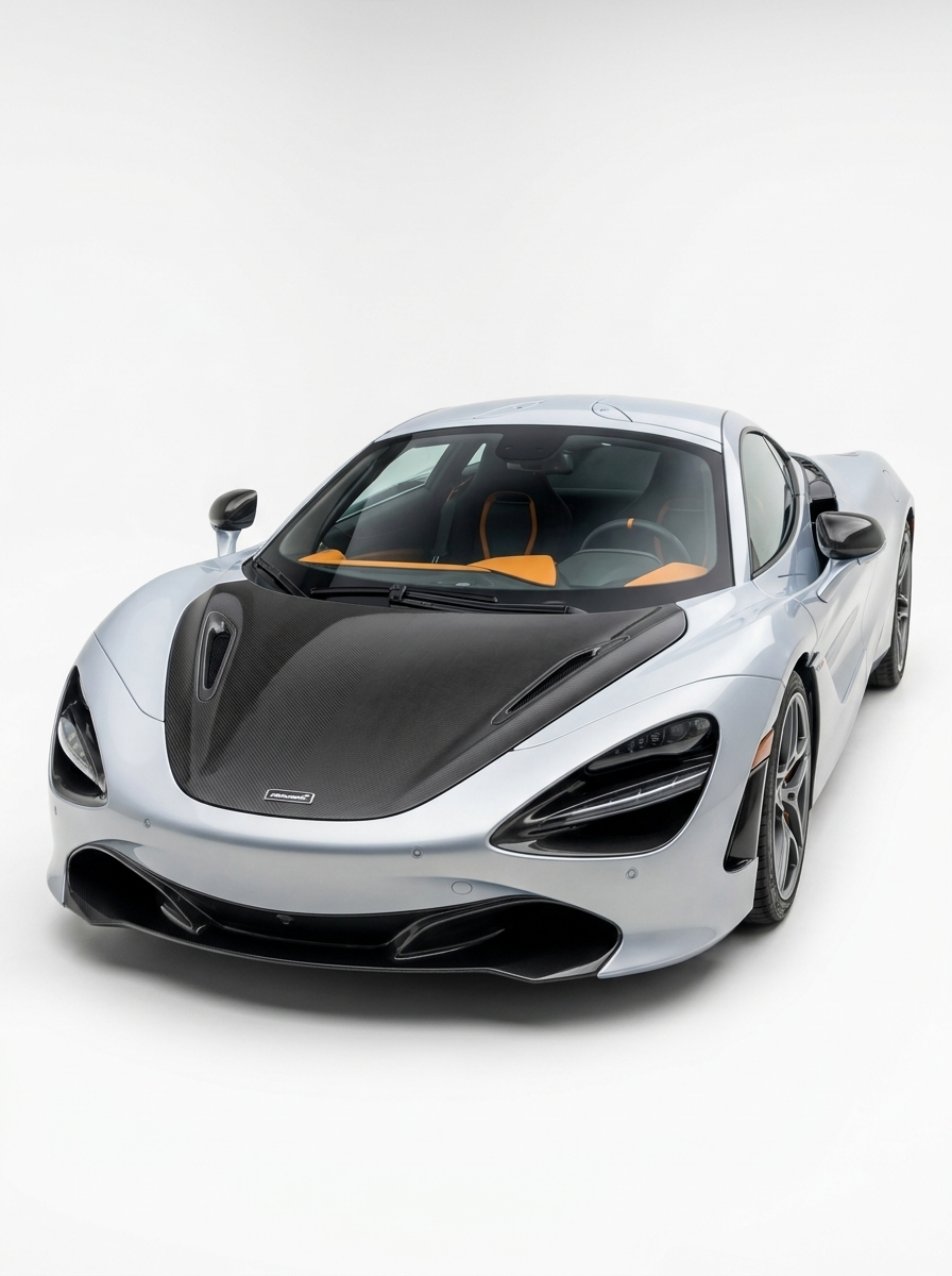 McLaren 720S Dry Carbon Fiber Engine Hood Bonnet Bolt-On