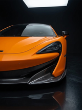 2015-2019 McLaren 540C 570S 600LT Polished Front Bumper Lip Splitter - Dry Carbon Fiber