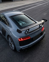 2019–2023 Audi R8 V10 Coupe M-Style High Rear Wing Spoiler – Dry Carbon Fiber