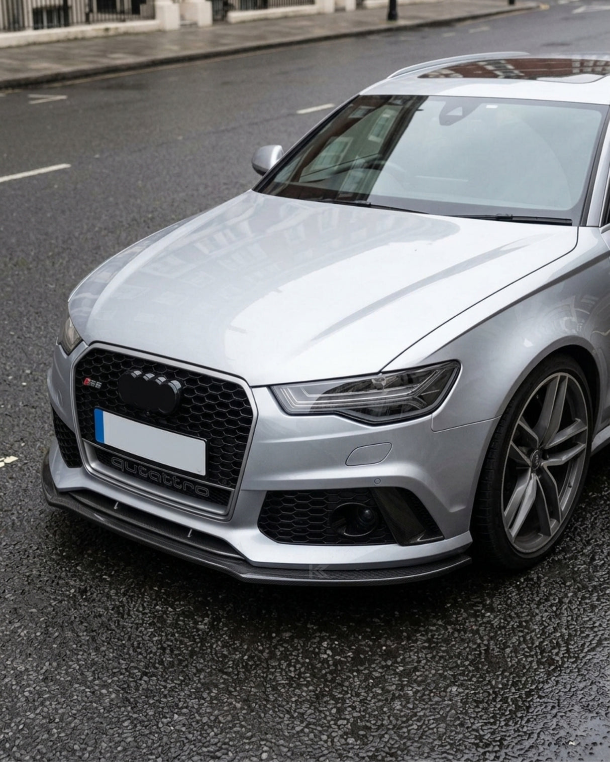 2013–2018 Audi RS6 C7 Avant Front Center Splitter – Carbon Fiber