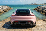 2020-2024 Porsche Taycan CADO Style Carbon Fiber Rear Diffuser  | Fits 4, 4S, GTS, Turbo, Turbo S, ST, CT