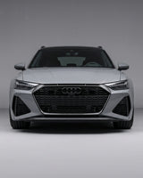 2019–2021 Audi RS6 C8 Avant Front Grille Insert Trim Cover – Dry Carbon Fiber