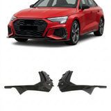 2021–2023 Audi A3 S-Line / S3 8Y Sedan Front Bumper Canards – Carbon Fiber