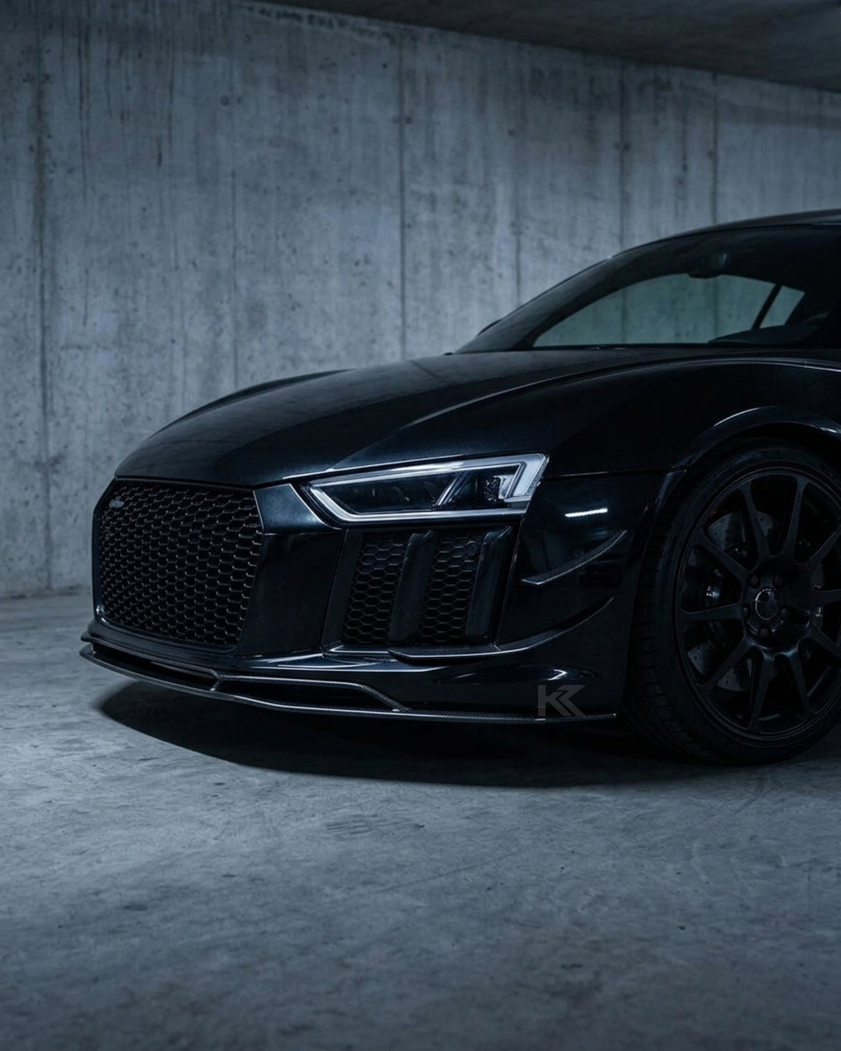 2016–2018 Audi R8 V10 & V10 Plus Coupe Custom Style Front Lip Splitter – Carbon Fiber