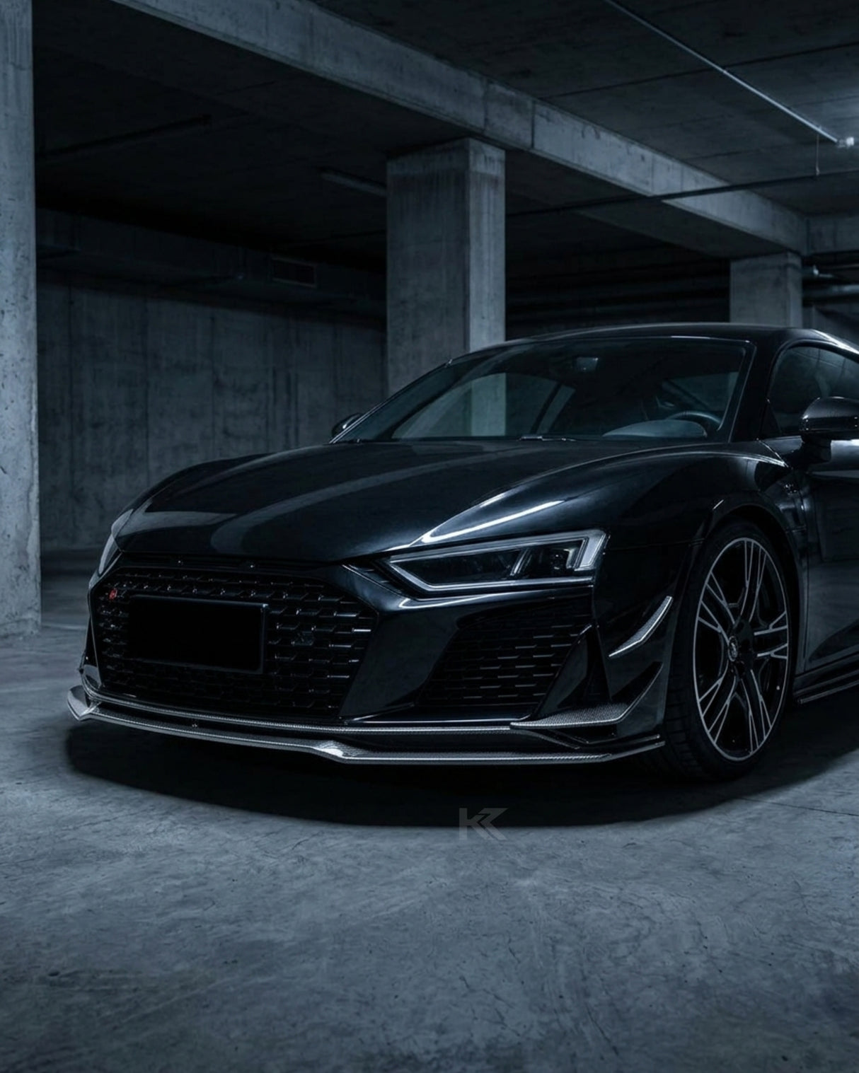 2019–2023 Audi R8 V10 Coupe Front Bumper Lip Splitter – Prepreg Dry Carbon Fiber