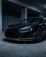 2019–2023 Audi R8 V10 Coupe Front Bumper Lip Splitter – Prepreg Dry Carbon Fiber