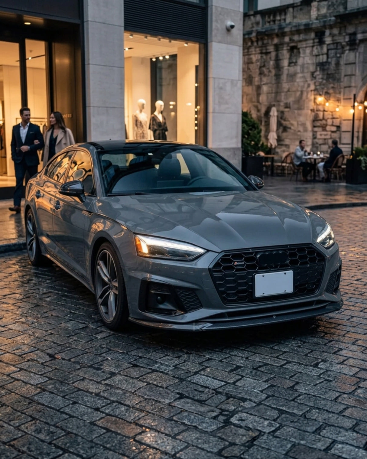 2020–2022 Audi A5 S-Line / S5 B9.5 Sportback & Coupe Front Spoiler Lip – Carbon Fiber