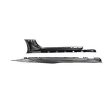2017-2025 Chevy Camaro ZL1 OEM Side Skirt Rocker 1pc Gloss Carbon Fiber (PAIR)