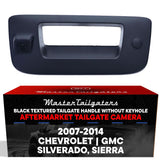 Chevrolet Silverado / GMC Sierra (2007-2014) Black Replacement Tailgate Handle with Backup Camera (with Key Hole Plug)